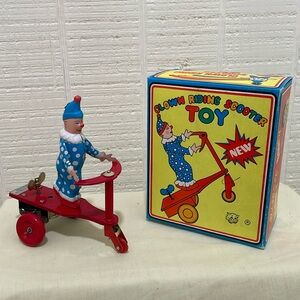 Metal Clown on Scooter